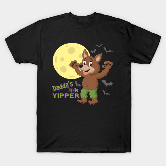 Dadda's Little Yipper - ABDL Baby Fur Werewolf T-Shirt by NaughtyBoyz